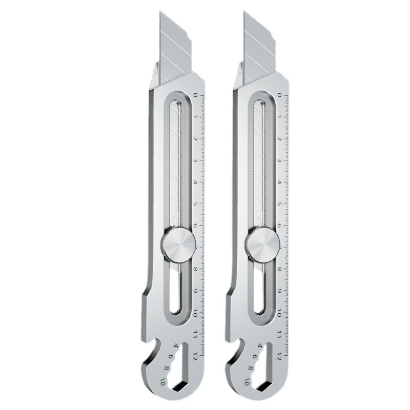

HOT ITEM Cutter Pisau 6 in 1 18mm Cutter Besi Stainless Pisau Multifungsi Serbaguna Pisau Pemotong Kertas