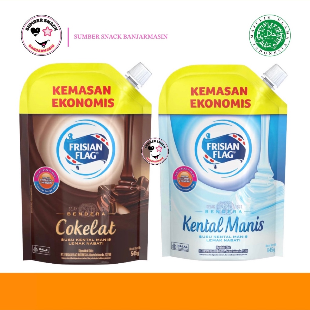 

Frisian Flag Kental Manis Pouch (545g) (2 Varian Rasa)