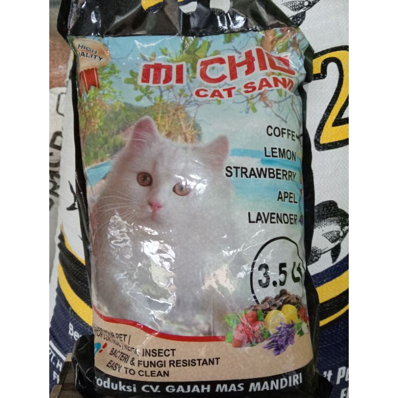 Pasir Kucing MI CHIO kemasan 3,5 liter