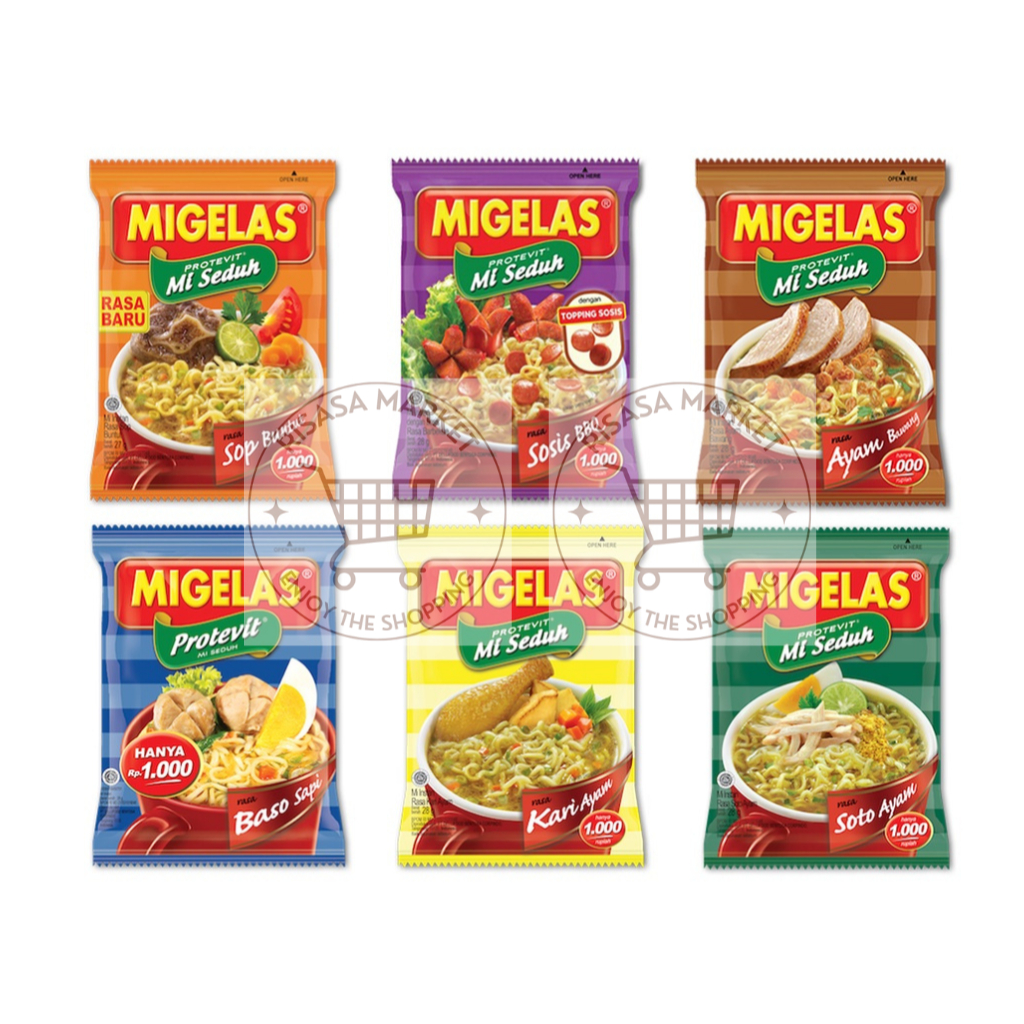

MIGELAS Mengenyangkan perut / Mie Gelas RENCENG Isi 15 sachet x 28g