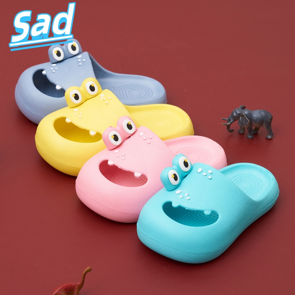 Sad  Sandal anak lucu mata besar, anti selip, lembut dan tahan lama, promo ramadhan