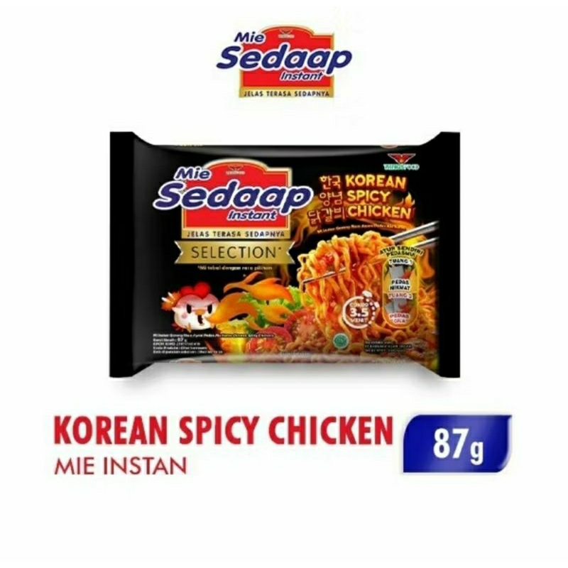 

MIE SEDAAP KOREAN SPICY CHICKEN SELECTION 87GRAM