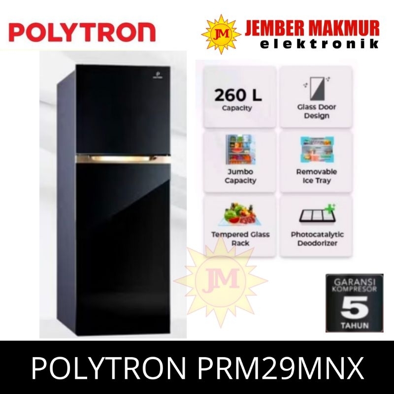 POLYTRON PRM 29 MNX KULKAS JUMBO POLYTRON 29MNX