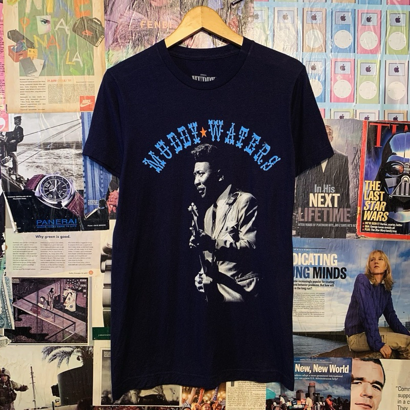 Kaos Tshirt Band Vintage Import MUDDY WATERS American Blues Second Original