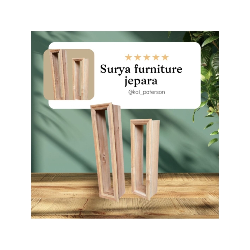 LOSTER KAYU JATI ROSTER FENTILASI MINIMALIS