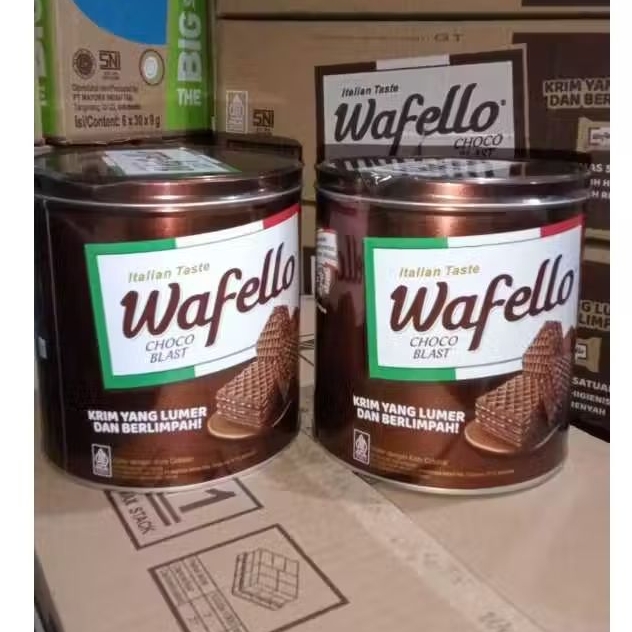 

ROMA WAFELLO KALENG 234 GRAM / WAFER COKLAT CARAMEL KUE LEBARAN MURAH PARCEL IDUL FITRI