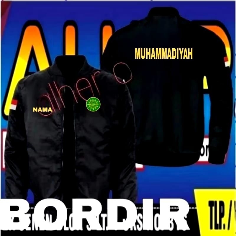 Jaket bordir Muhammadiyah jaket Muhammadiyah jaket bomber Muhammadiyah Jaket kerja Muhammadiyah jake