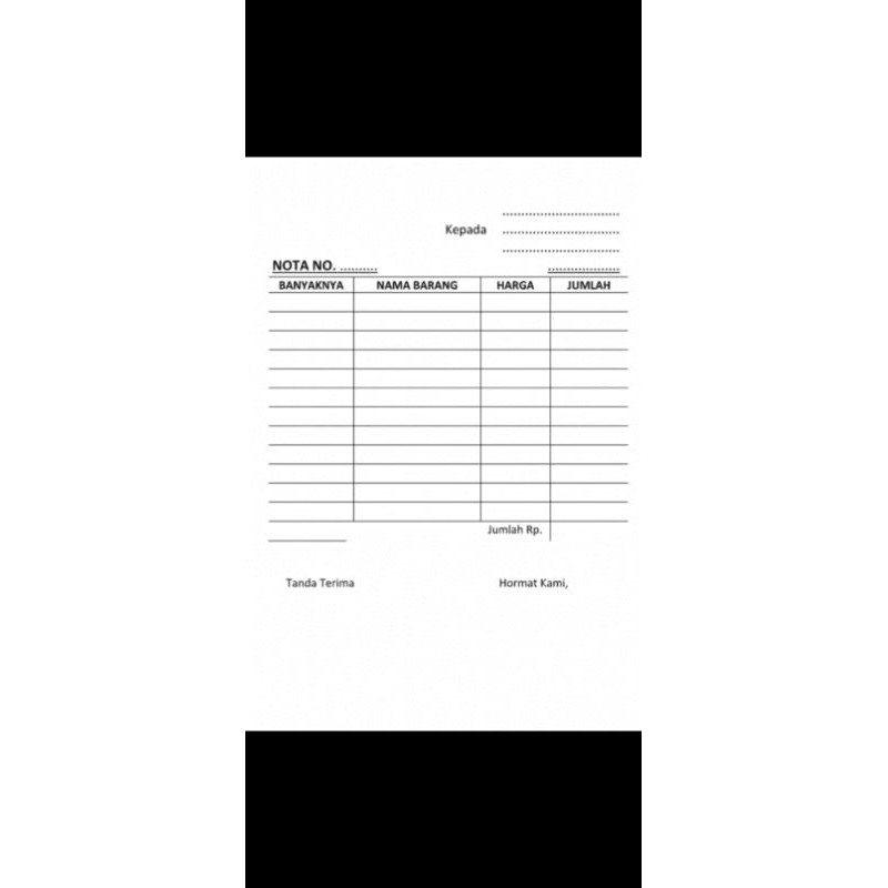 

NOTA PENJUALAN