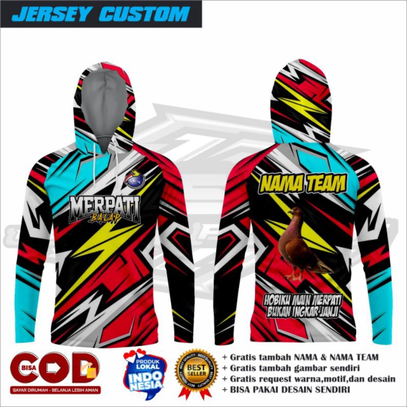 Jersey merpati kolong custom/jersey merpati gratis request desain/Jersey merpati balap/Jersey merpat