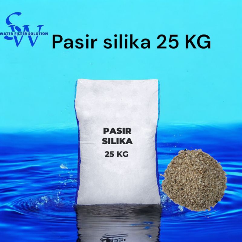 Pasir silika super High Quality 25 Kg / Pasir silika filter air 25 Kg
