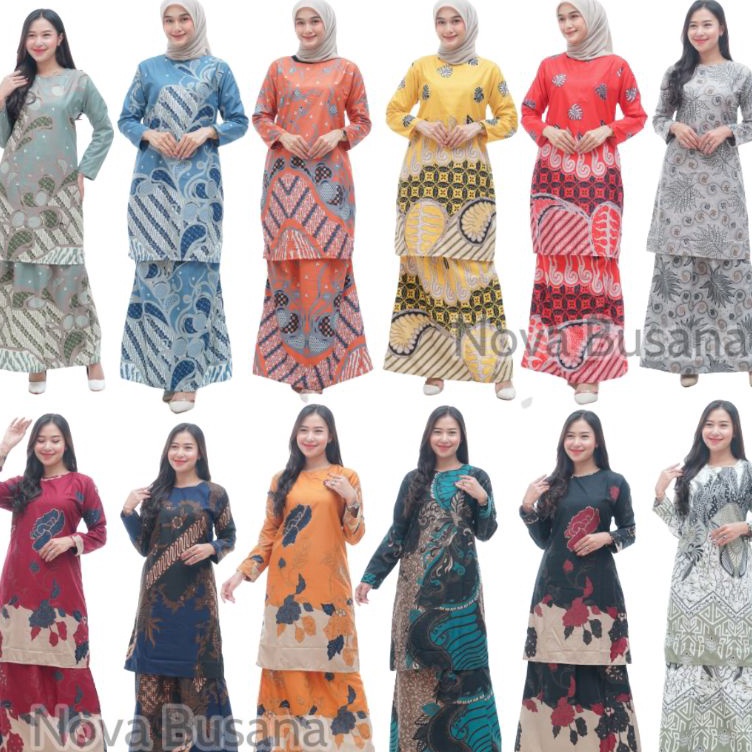 KODE G63Y BAJU KURUNG MELAYU MALAYSIA SETELAN KERJA WANITA ROK DAN TUNIK  BAJU GURU  BAJU NGAJAR C23