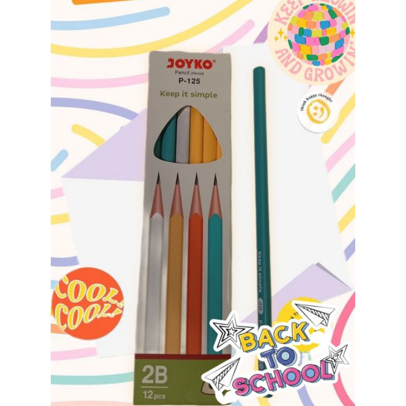 pensil merk joyko pensil 2B pensil ujian pensil kayu 2B pensil kayu joyko pencil komputer ujian