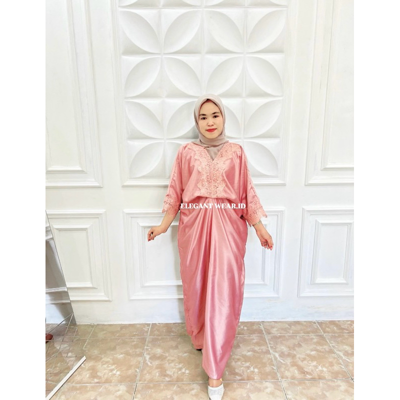 BAJU KAFTAN BROKAT model terbaru kaftan lebaran elegant