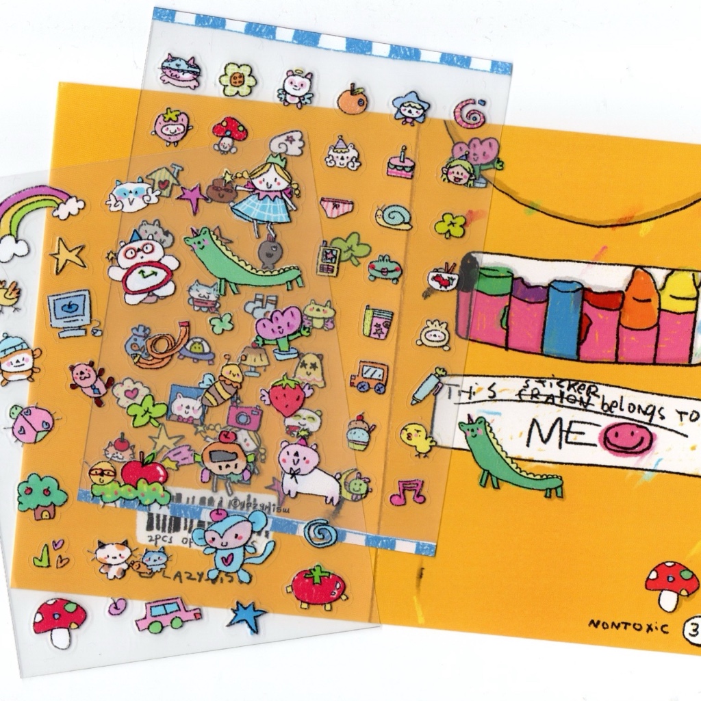 LAZYNISW CRAYON STICKER