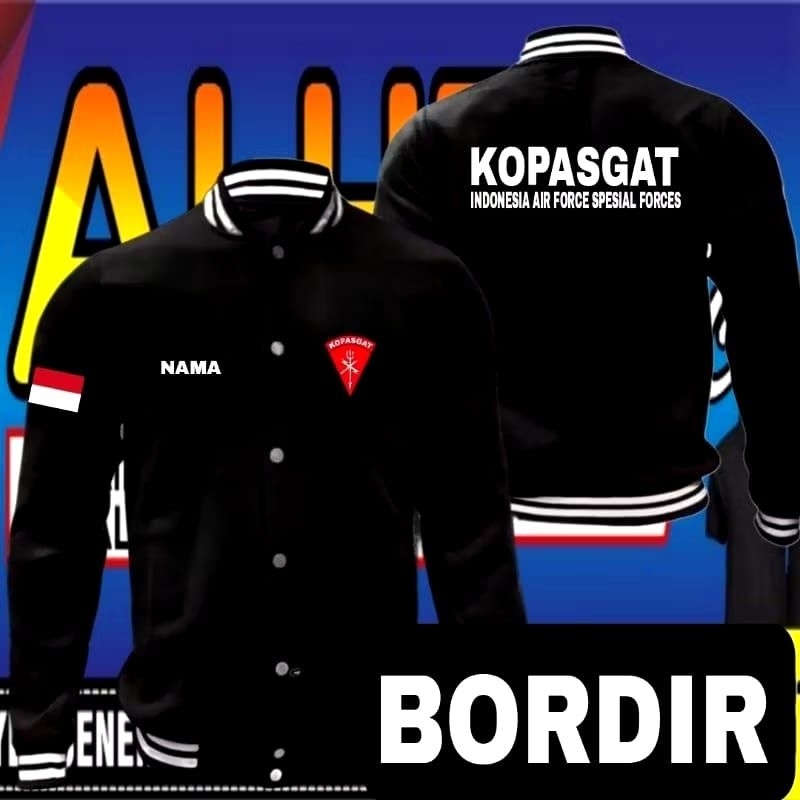 Jaket Bordir KOPASGAT jaket KOPASGAT jaket varsity KOPASGAT jaket baseball KOPASGAT jaket seragam KO