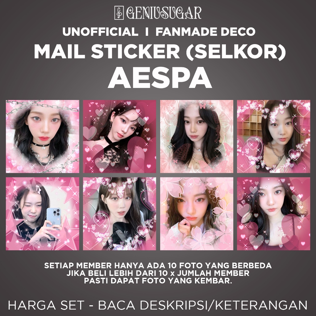 

[20pcs STICKER MAIL/SELKOR] Pt. 1 AESPA STIKER DECO KPOP