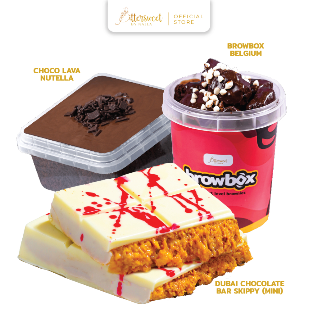 

Dubai Chocolate Bar Skippy BIG SIZE + Choco Lava Nutella + Browbox Belgium