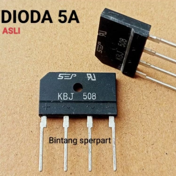 DIODA SISIR 5A (ASLI) 1000V DIODA SISIR 508 5A DIODA SISIR GBJ 508 DIODA BRIDGE 5A GBJ 508 SISIR