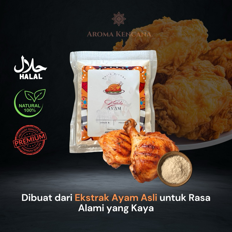 

Chicken Powder / Kaldu Ayam Bubuk Grade A (Premium) 1 KG - AROMA KENCANA