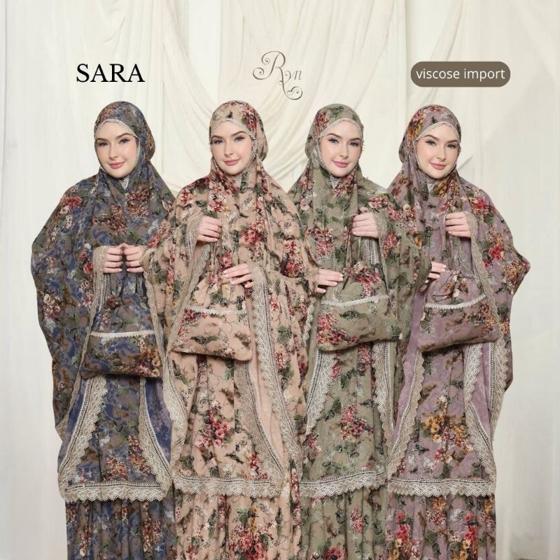 MUKENA RAYYAN RYN RAYON VISCOSE IMPORT JUMBO