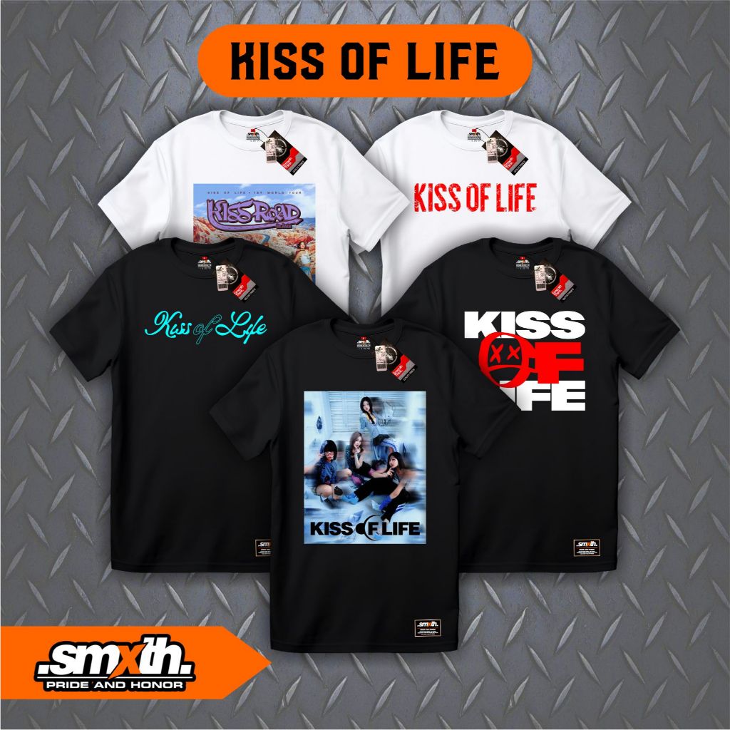 Kaos Konser KISS OF LIFE - Kaos KISS OF LIFE 1st World Tour - Kaos KISSROAD Tour In Jakarta