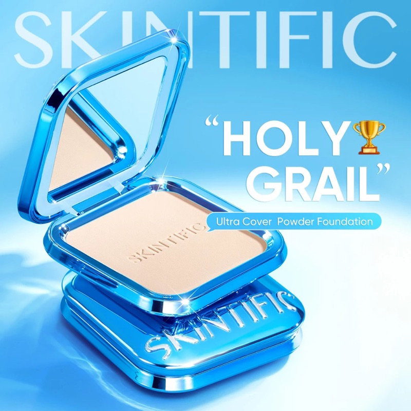 SKINTIFIC Powder Foundation Ultra Cover Matte Bedak Padat