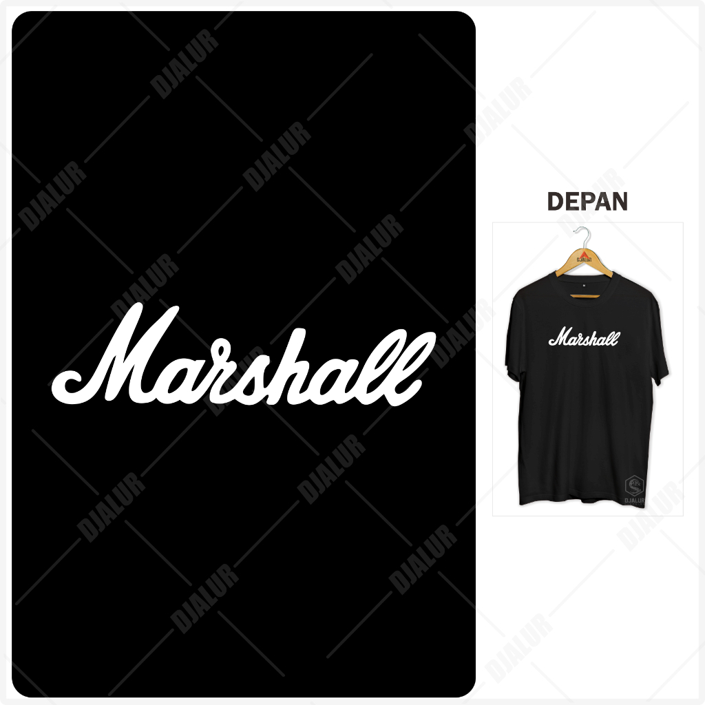 Kaos Marshall Kaos Distro Musik Plastisol Cotton Combed 30s Djalur Clothing