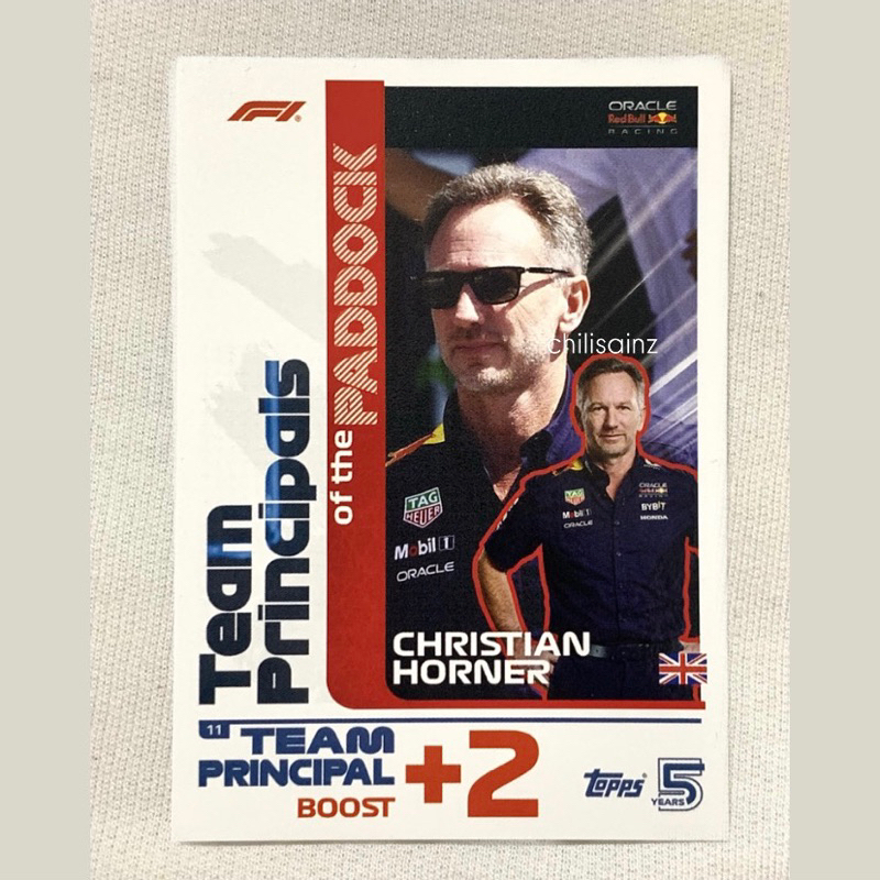 Topps F1 Christian Horner Team Principal