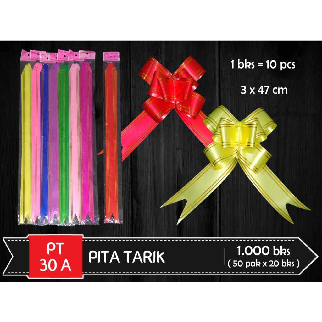 

(10 Pcs) Pita Tarik Besar PT-30A 3x47cm / Pita Serut Besar PT-30A 3x47cm