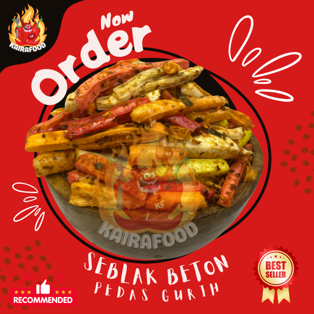 

KERUPUK SEBLAK BETON PEDAS DAUN JERUK ECER