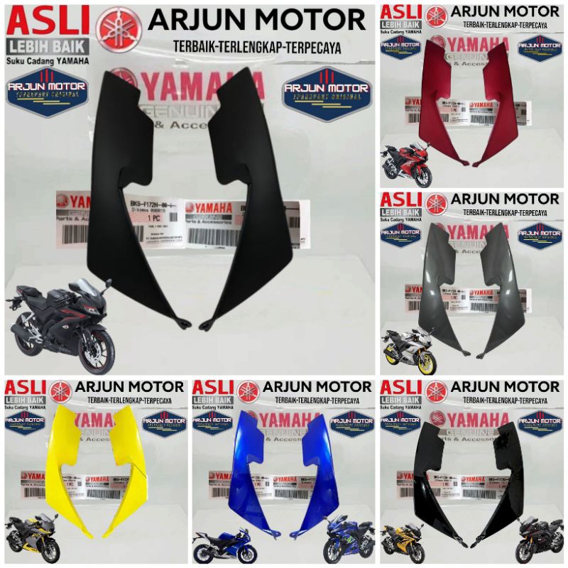 PANEL 3DAN4 GARNIS COVER SAMPING LAMPU DEPAN R15 VVA V3 BK6-F172H-00 BK6-F172G-00 ORIGINAL YAMAHA