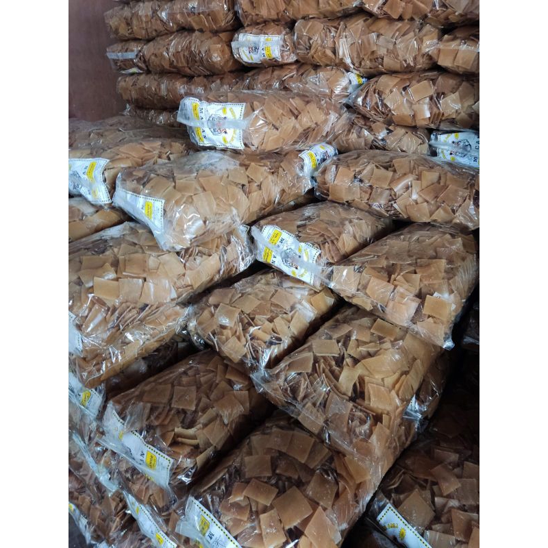 KERUPUK RAMBAK KOTAK MENTAH /BAHAN TEPUNG TAPIOKA
