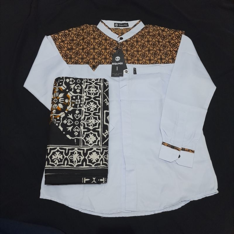 Setelan baju dan sarung koko anak Tanggung SD SMP/Seragam pondok/seragam majlis/ hadiah khitan/hampe