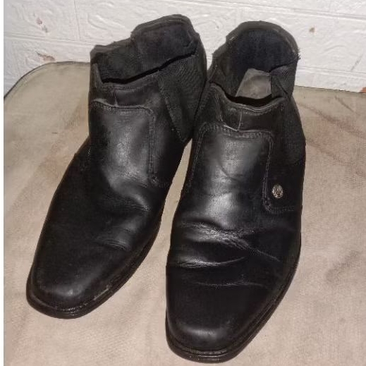 sepatu boot kulit asli/second.