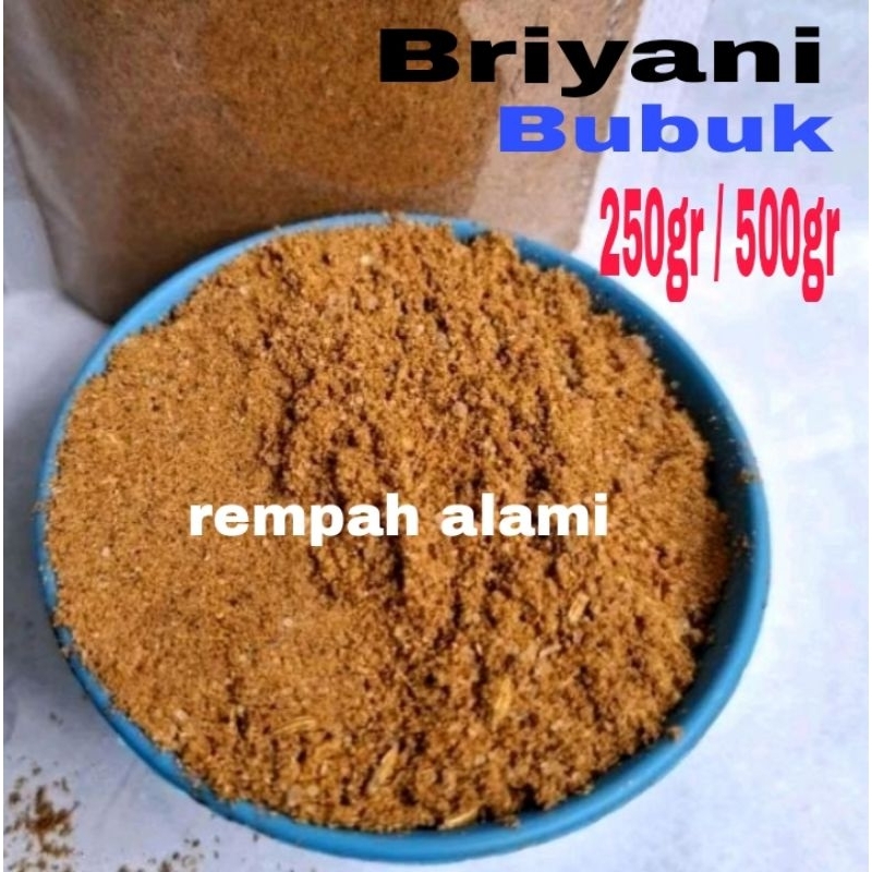 

Briyani / Rempah Bumbu Bubuk murni 250/500gr