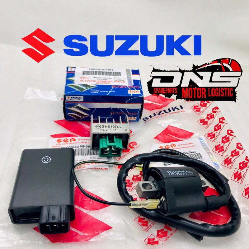 PAKET PENGAPIAN 3 ITEM CDI+KIPROK+COIL SUZUKI SPIN 125 SKYWIVE SKYDRIVE HAYATE 125 ORI