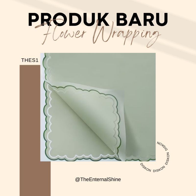 

[1 PCS] KERTAS FLOWER WRAPPING CELLOPHANE ECER KERTAS BUKET BUNGA HAND BOUQUET Awan