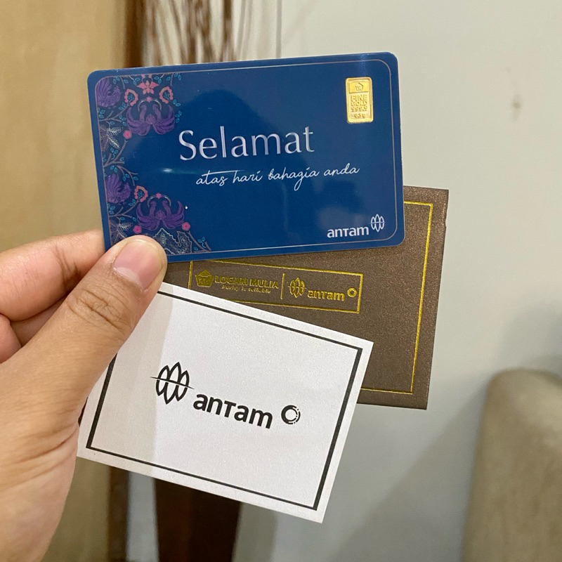 Antam 0.5 gram seri gift "Selamat" plus amplop exclusive FREE BOX ANTAM EXCLUSIVE