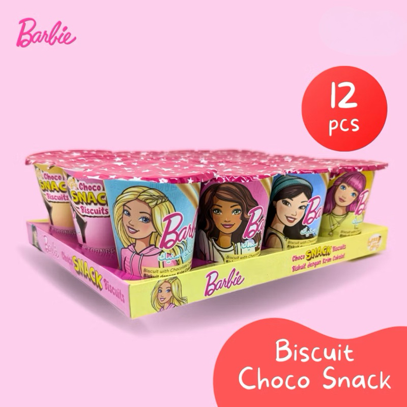 

XMASTER GROSIR - MEDIUM BARBIE CHOCOLATE 12 X 25 GR RASA COKELAT BISKUIT STICK BY JADOEL_SNACK