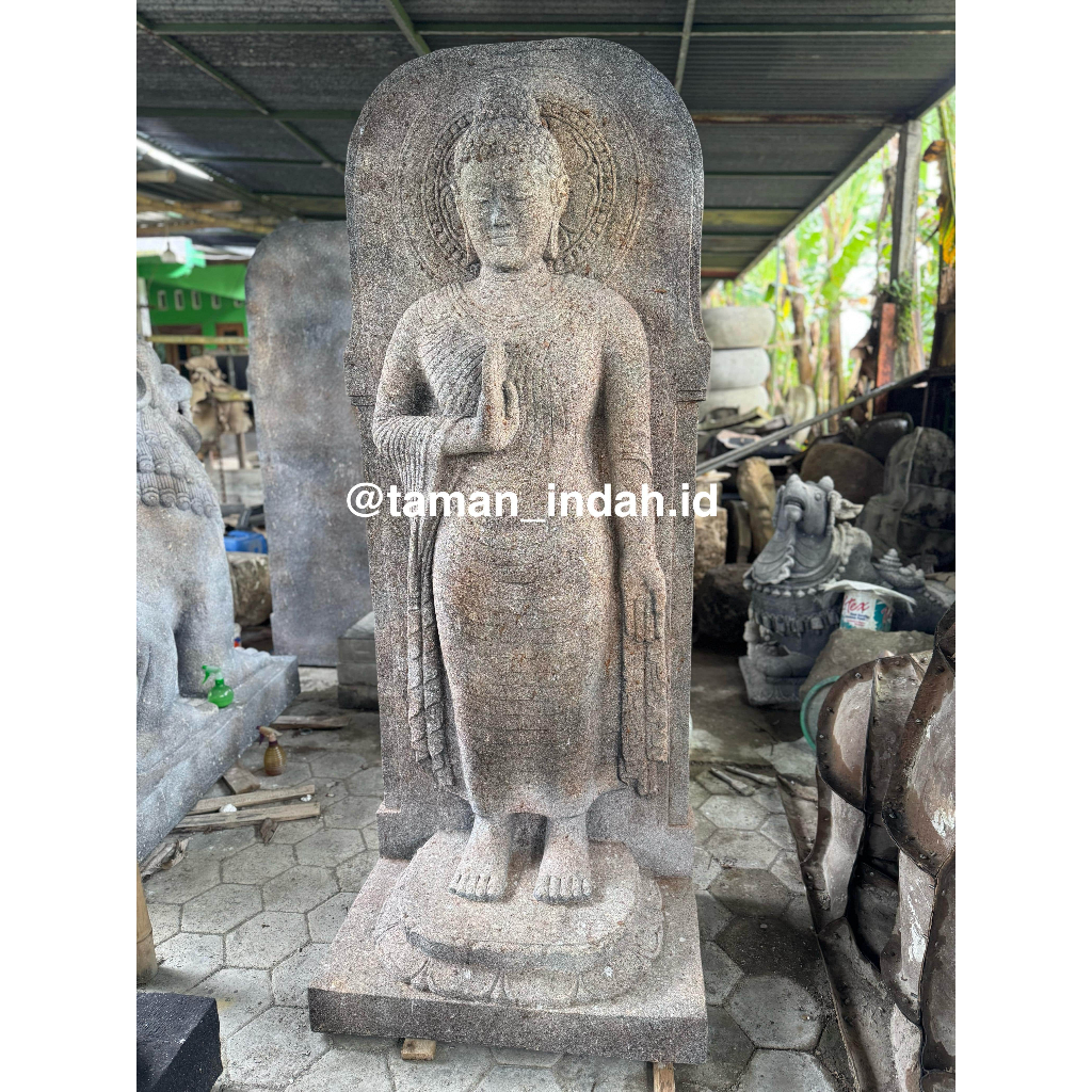 Patung Budha Berdiri - GRC (Free Ongkir Se-JABODETABEK)
