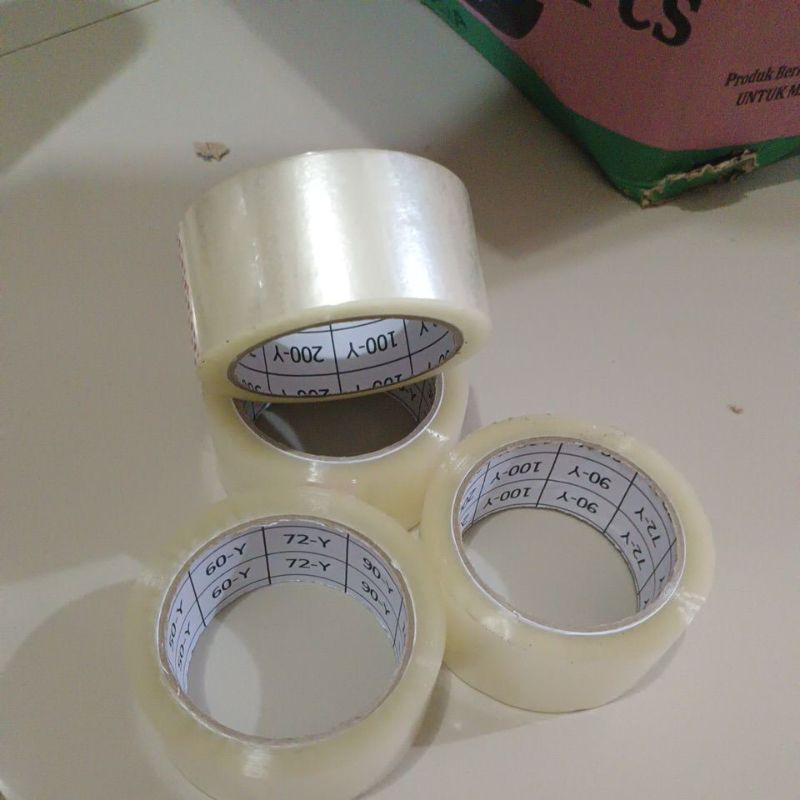 

Lakban Bening Ekonomis 45 MM x 100 Yard / Selotip Isolasi Bening 2 Inch Lengket