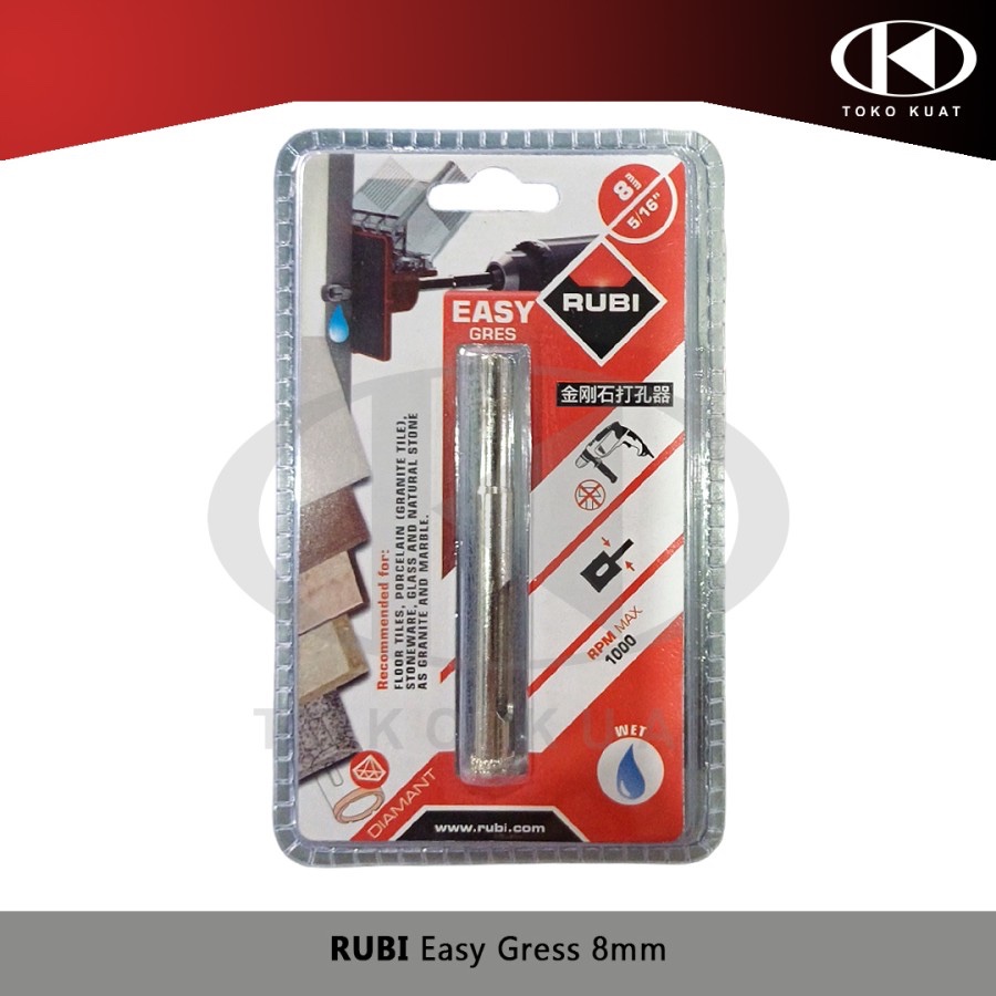 

RUBI Diamond Hole Cutter Easy Gress 8mm