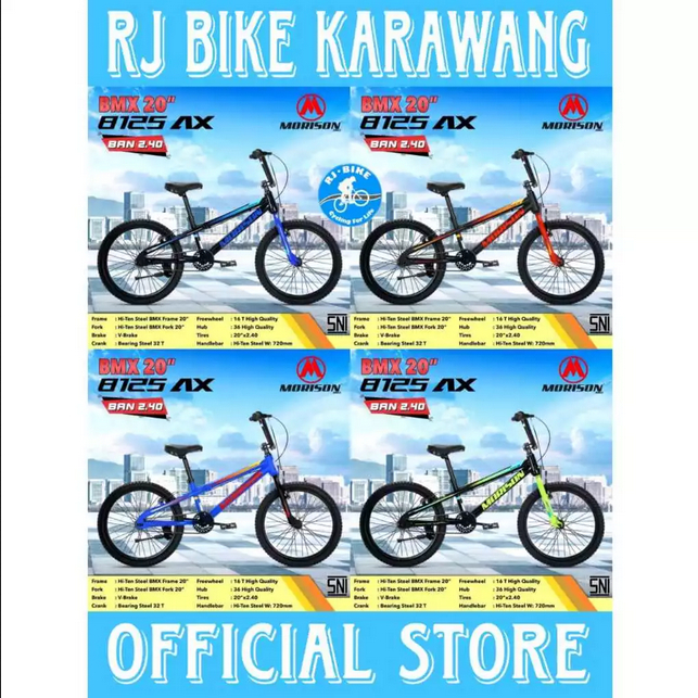 SEPEDA BMX 20" MORISON BMX 8125 AX BAN 2.4