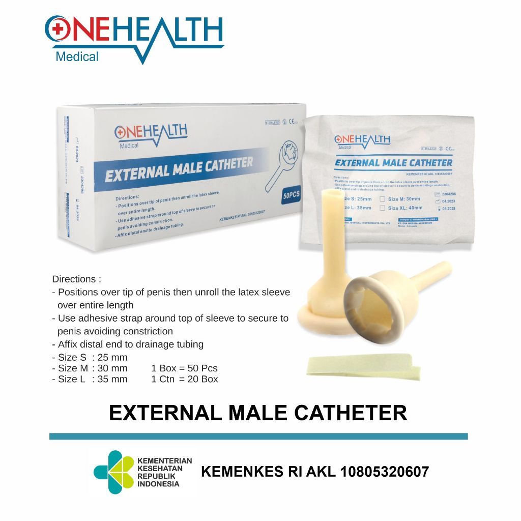 Condom Catheter Onehealth / External Male Catheter / Kondom Kateter