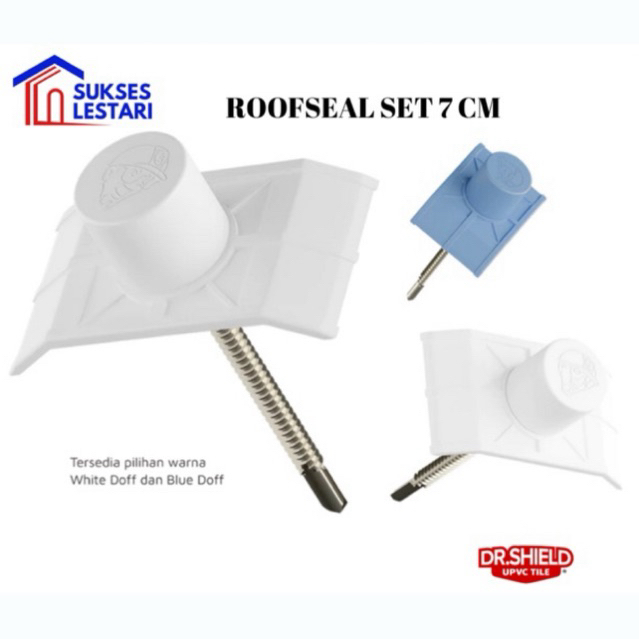Roof Seal Set 7cm / Aksesoris Dr. Shield / Baut Roofing UPVC Twin Wall / Atap UPVC