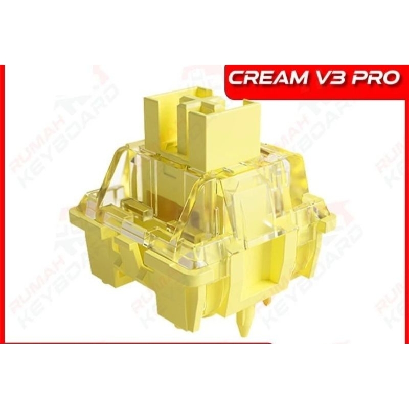 switch akko cream v3 yellow LUBED