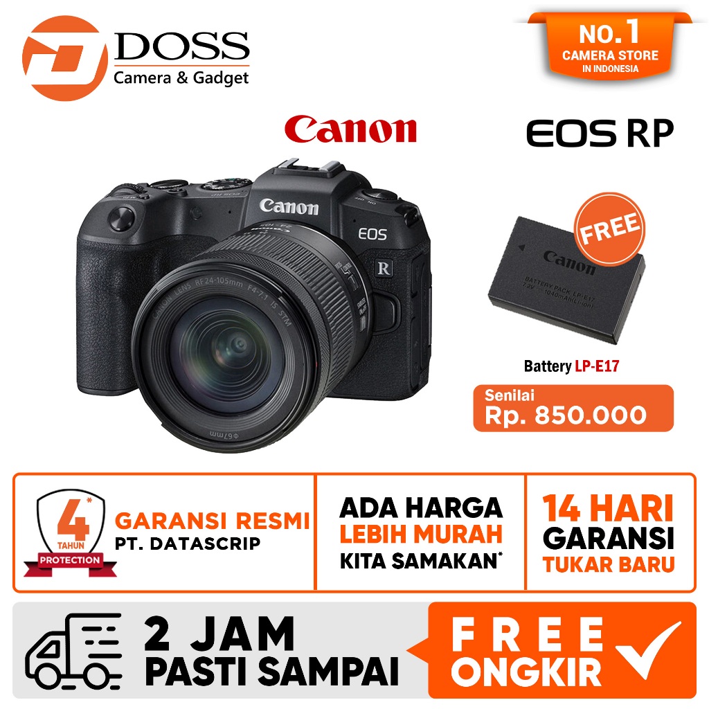 Canon EOS RP kit 24-105mm STM Kamera Mirrorless / Canon Mirrorless