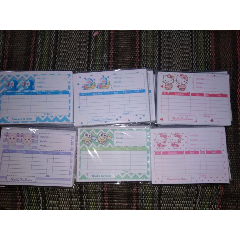 

Nota Olshop / Nota Hello Kitty / Nota Murah /Nota Kosongan 50 Lembar