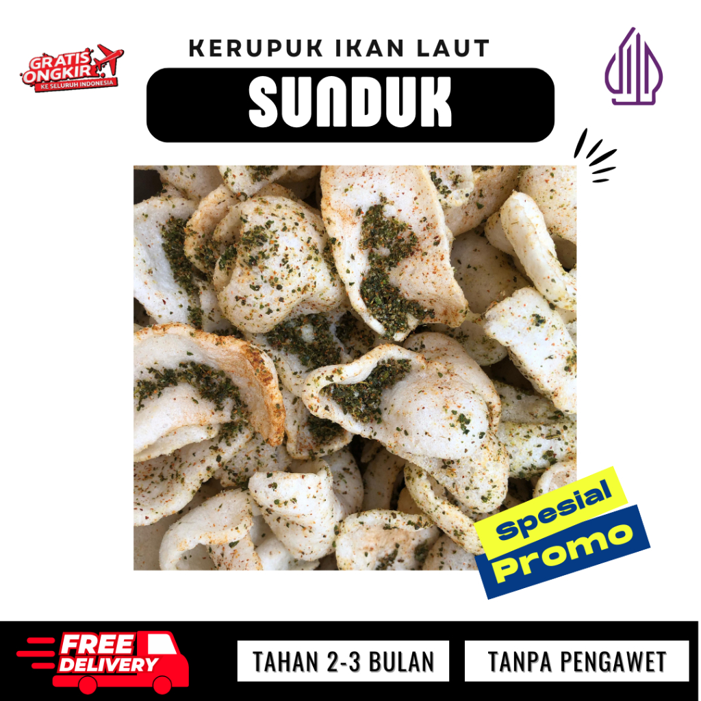 

Kerupuk | Krupuk Ikan Sunduk Crispy 150g