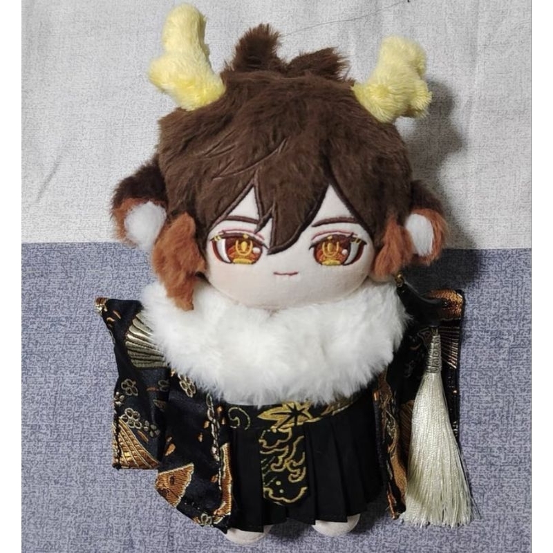 [READY. BONEKA SAJA, TANPA BAJU] Genshin Impact Zhongli Doll 20 cm - Luli (preloved)